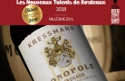 Kressmann Monopole 2016 : Talents de Bordeaux 2018